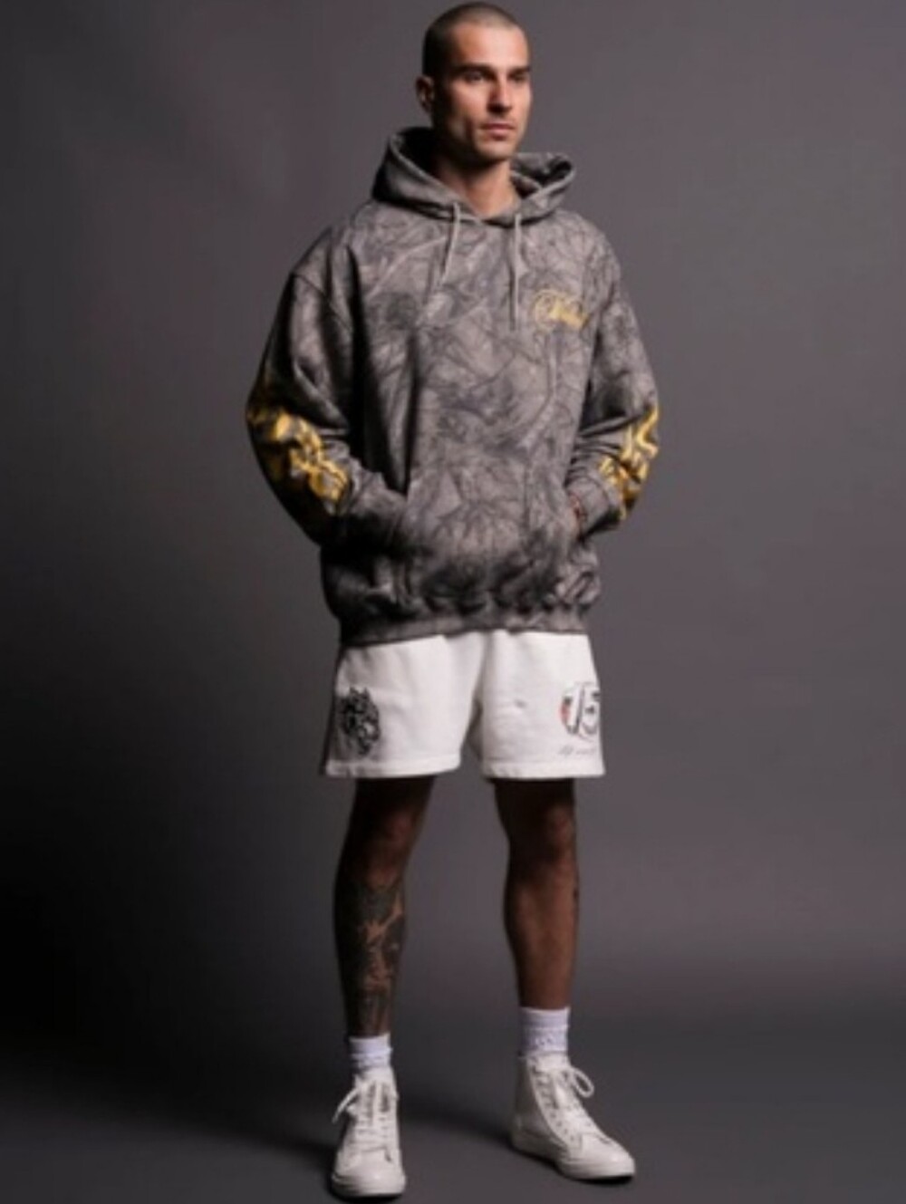 Darc Sport Burnout Bishop Hoodie Driftwood Wolf Forest Camo sz Large - Picture 3 of 14